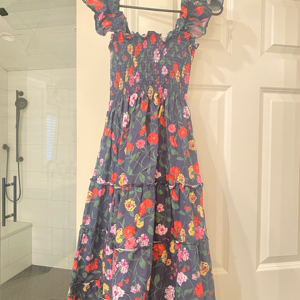 Hill House Floral Dress - Navy and Multicolor